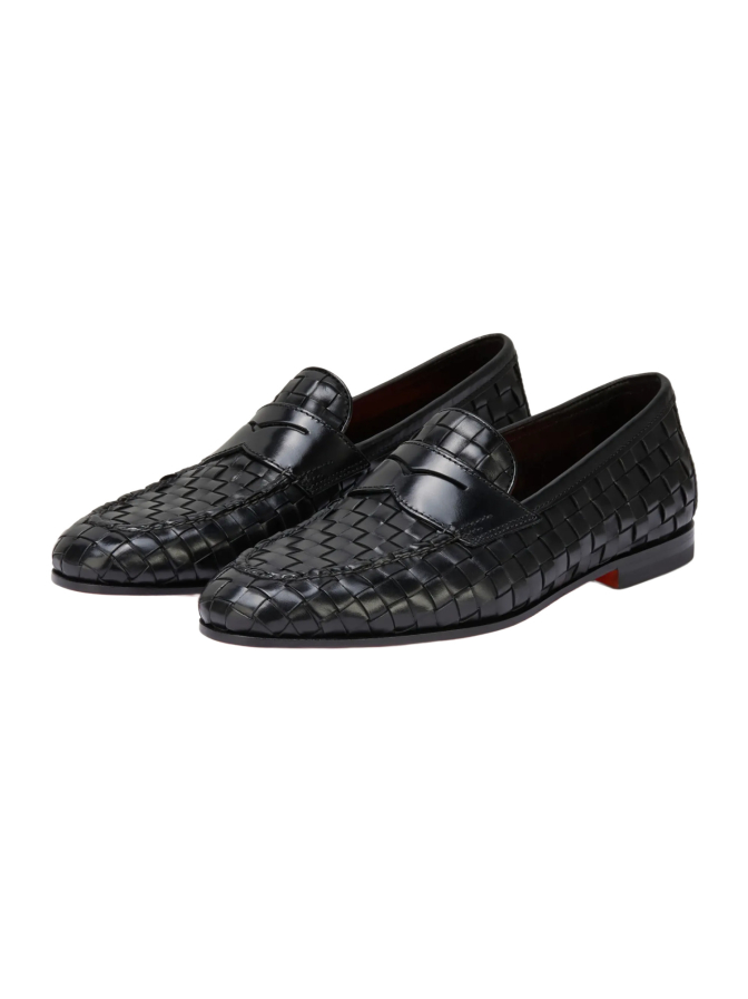 Santoni Loafer in Flecht-Optik bei Robert Ley