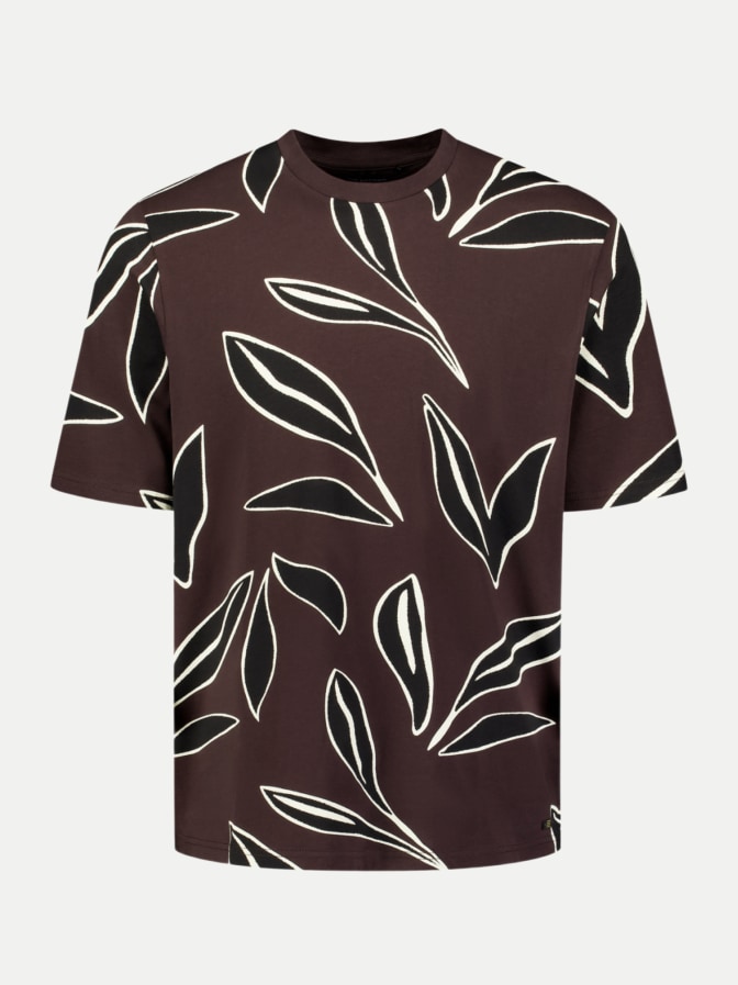 No Excess T-Shirt mit Allover-Print bei Robert Ley