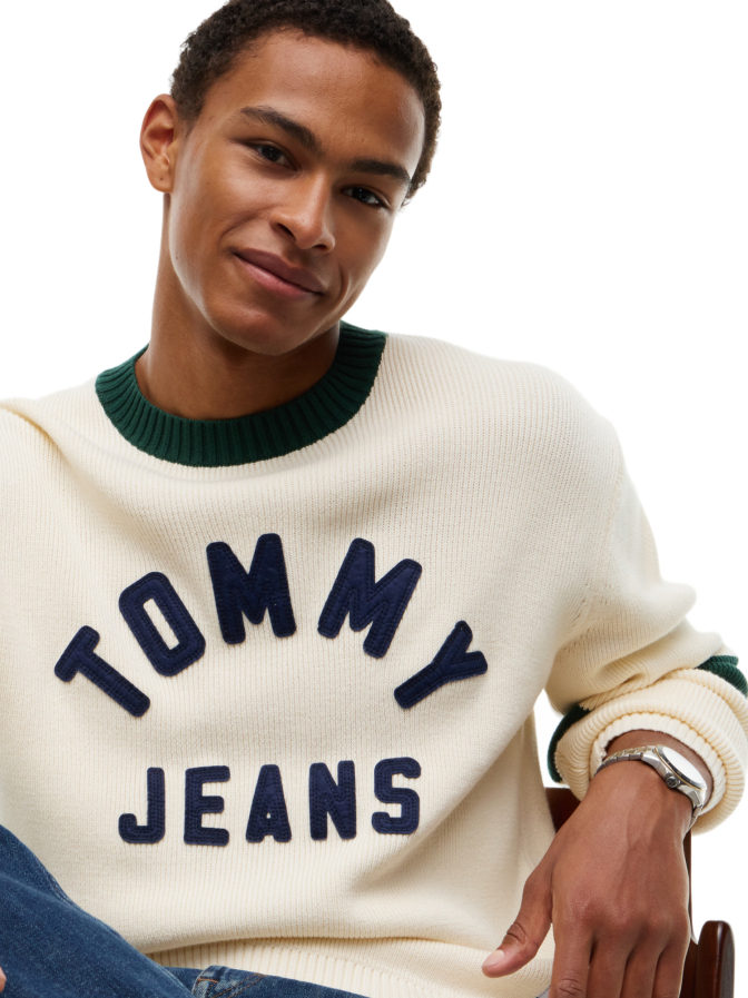 Tommy Jeans Pullover mit Logo-Applikation bei Robert Ley