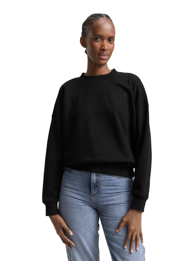 Tom Tailor Denim Sweatshirt mit Glitzerschrift bei Robert Ley