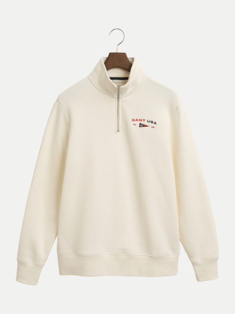 GANT Graphic Sweatshirt mit Reißverschlusskragen bei Robert Ley