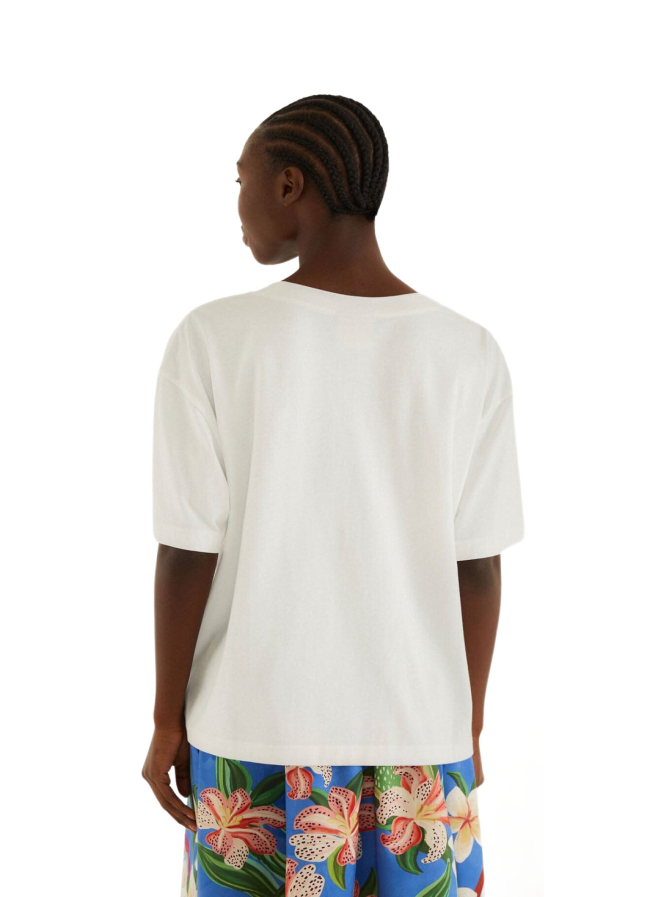 Farm Rio T-Shirt mit tropischen Rosen bei Robert Ley