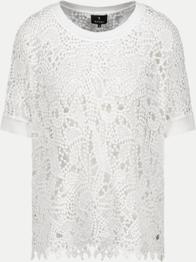 Monari Pullover mit Spitzenmuster bei Robert Ley