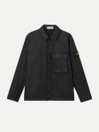 Stone Island Overshirt mit Logo-Badge v0029 bei Robert Ley