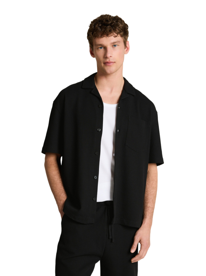 Tom Tailor Denim Kurzarmhemd mit Resort-Kragen bei Robert Ley