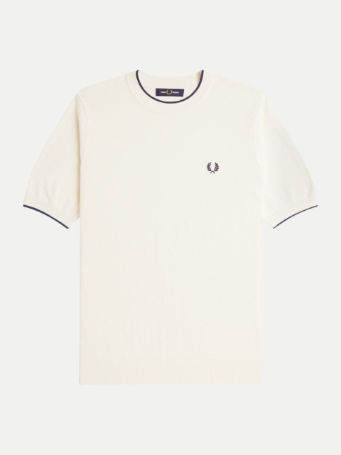 FRED PERRY Strick-T-Shirt mit Logo-Stick bei Robert Ley