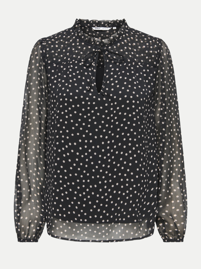Only Gemusterte Bluse bei Robert Ley