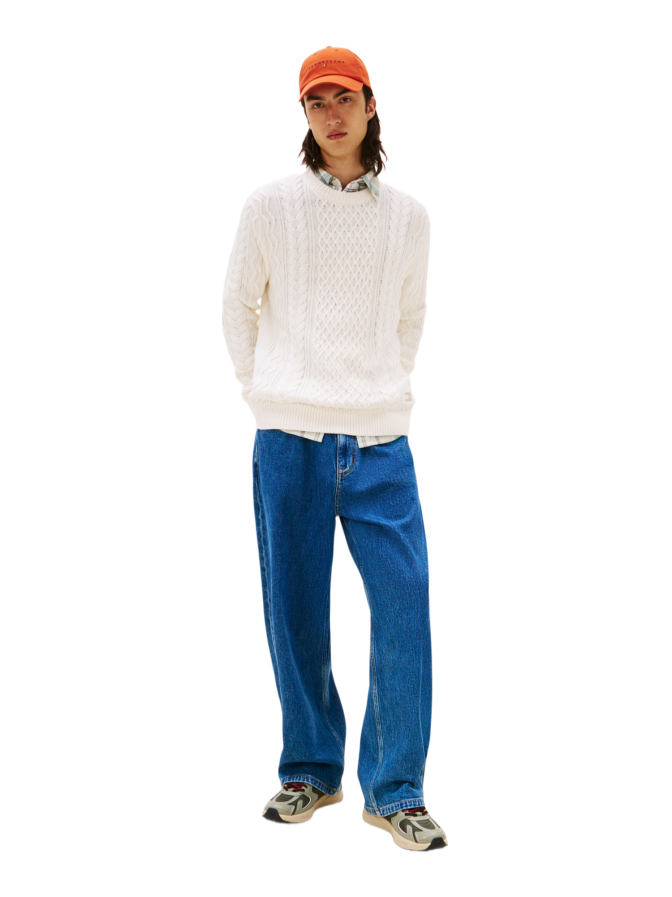 Tommy Jeans Slim-Fit Pullover mit Strick-Muster bei Robert Ley