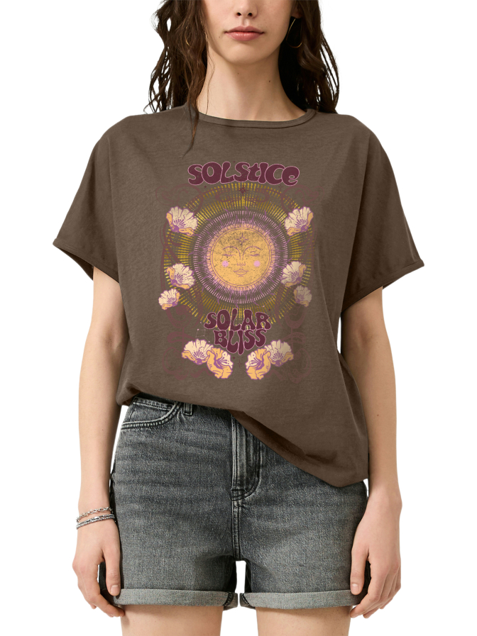 Q/S designed by T-Shirt mit Fotoprint bei Robert Ley