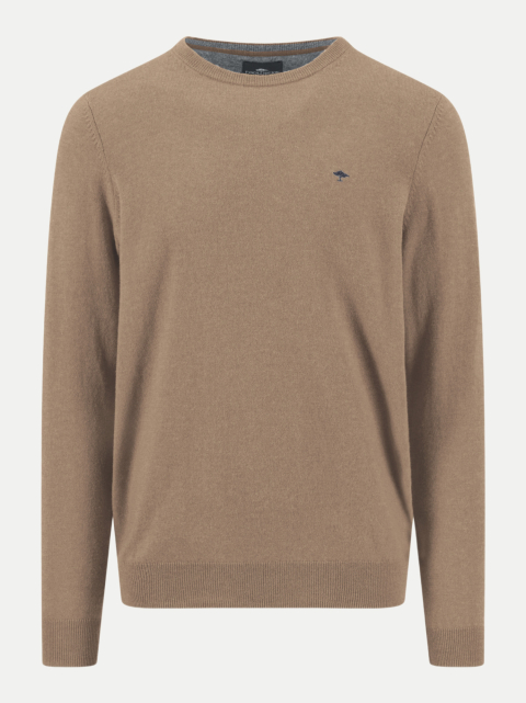 Fynch-Hatton Pullover mit Rundhalsausschnitt aus Woll-Mix mit Kaschmiranteil bei Robert Ley