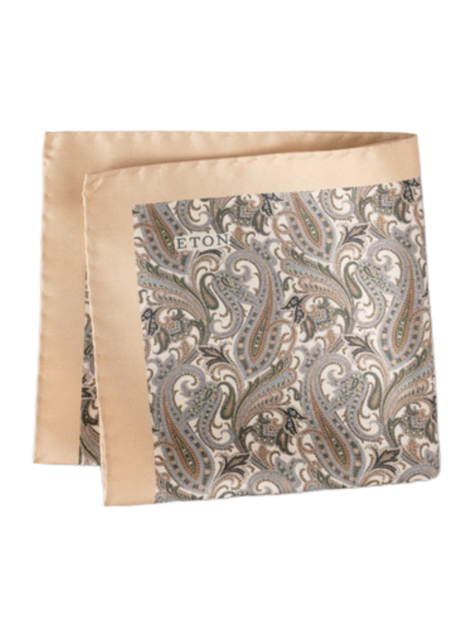 Eton Seiden-Einstecktuch mit Paisley-Muster bei Robert Ley