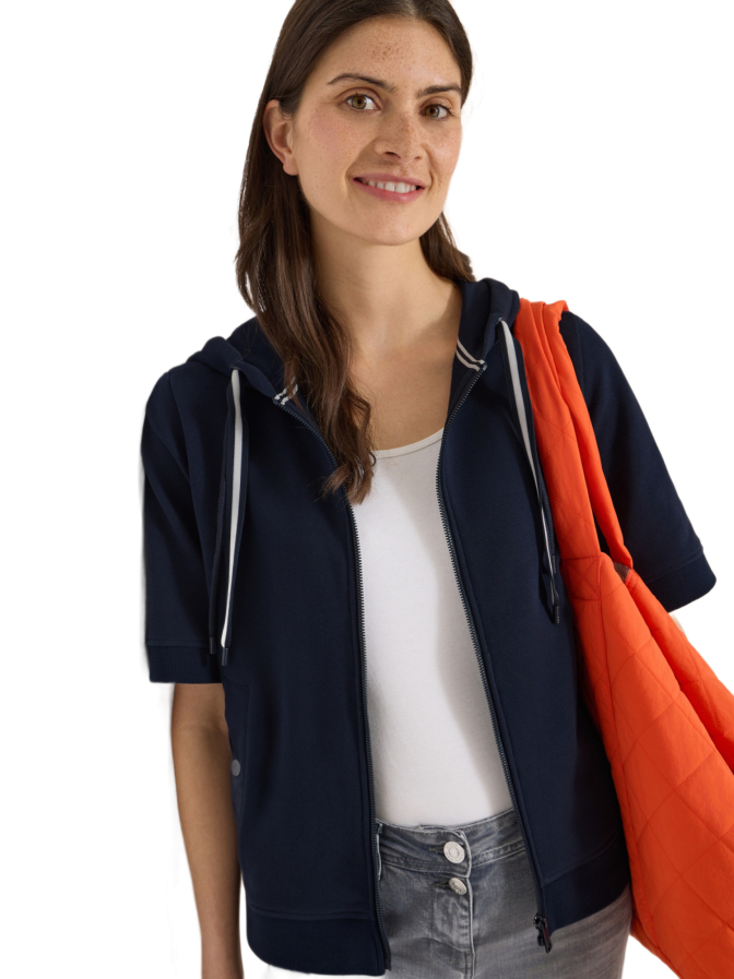 Cecil Kurzarm Hoodie- Jacke bei Robert Ley