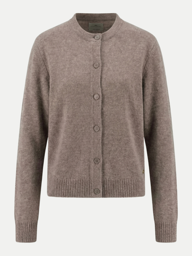 Fynch-Hatton Wollcardigan mit Rundhalsausschnitt bei Robert Ley