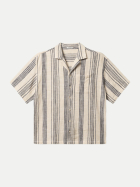 Gabba Oversize Kurzarmhemd navy stripe bei Robert Ley