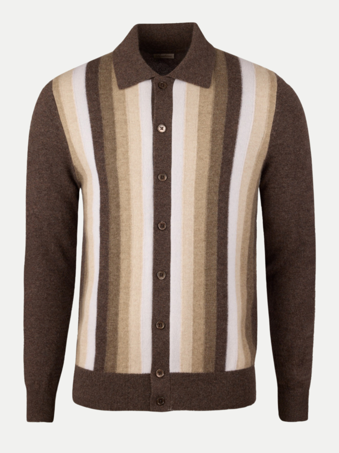 Stenströms Kaschmir-Strickjacke mit Streifen bei Robert Ley