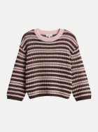 Opus Gestreifter Pullover Punny 40043-rose tint bei Robert Ley