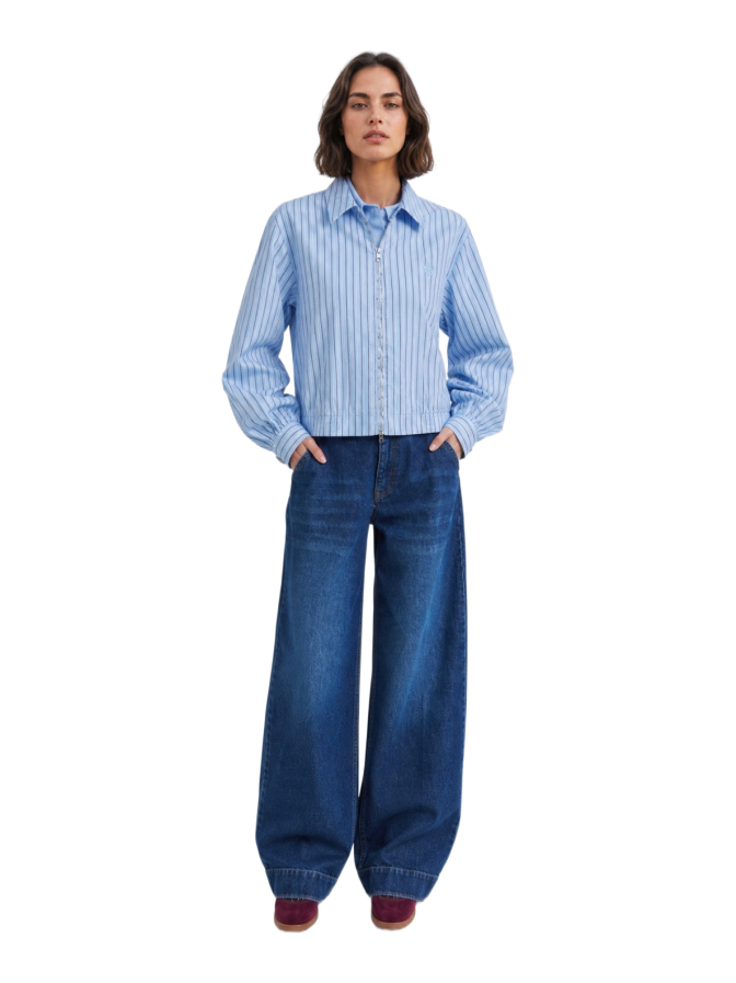 Smith & Soul Streifen-Bluse mit Reißverschluss bei Robert Ley
