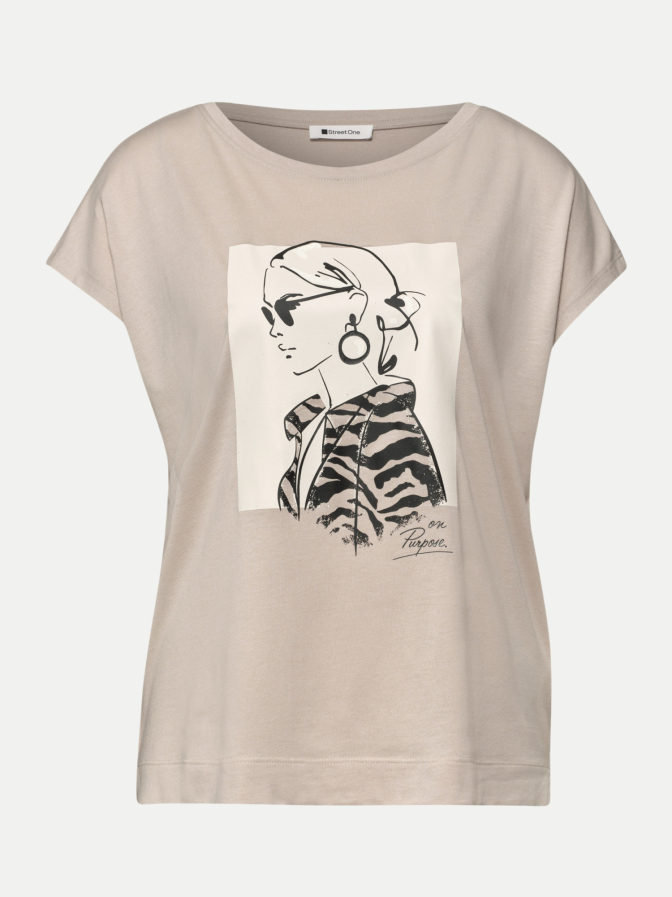 Street One T-Shirt mit Front-Print bei Robert Ley