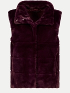 Monari Kunstfellweste mit Stehkragen 316-dark bordeaux bei Robert Ley