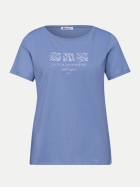 Street One T-Shirt mit Schriftzug 27319-drift blue bei Robert Ley