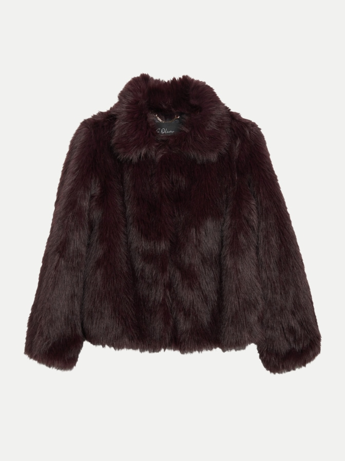 s.Oliver BLACK LABEL Jacke aus Webpelz bei Robert Ley