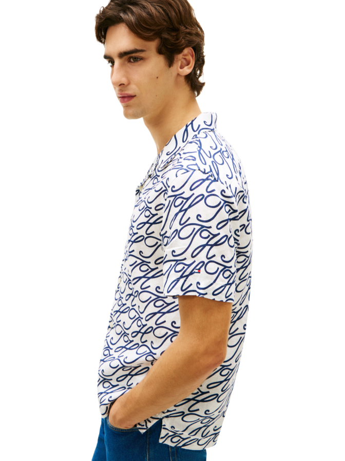 Tommy Hilfiger Kurzarm-Leinenhemd bei Robert Ley