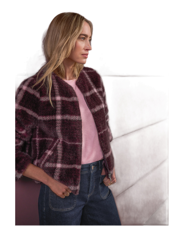 Street One Jacke aus Fake-Fur mit Muster bei Robert Ley