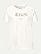 Street One T-Shirt mit Schriftzug 20108-off white bei Robert Ley