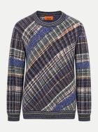 MISSONI Pullover mit Makro-Karomuster S91SX-darktones/bluebase bei Robert Ley