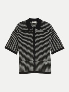 Tom Tailor Denim Kurzarm Strickpullover 40553-black white structure bei Robert Ley