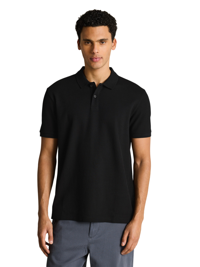 Tom Tailor Denim Poloshirt mit Rippstruktur bei Robert Ley