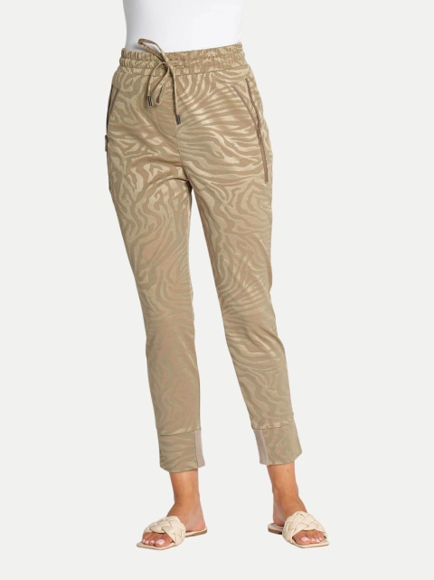 Zhrill Slim-Fit Hose Fabia mit Zebramuster bei Robert Ley