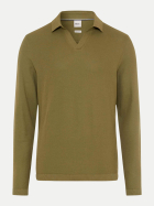 Brax Langarm Poloshirt PRINCETON 35-light khaki bei Robert Ley