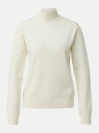 Q/S designed by Strickpullover mit Stehkragen 0200-WHITE bei Robert Ley