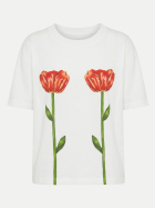 Farm Rio T-Shirt mit tropischen Rosen off-white bei Robert Ley