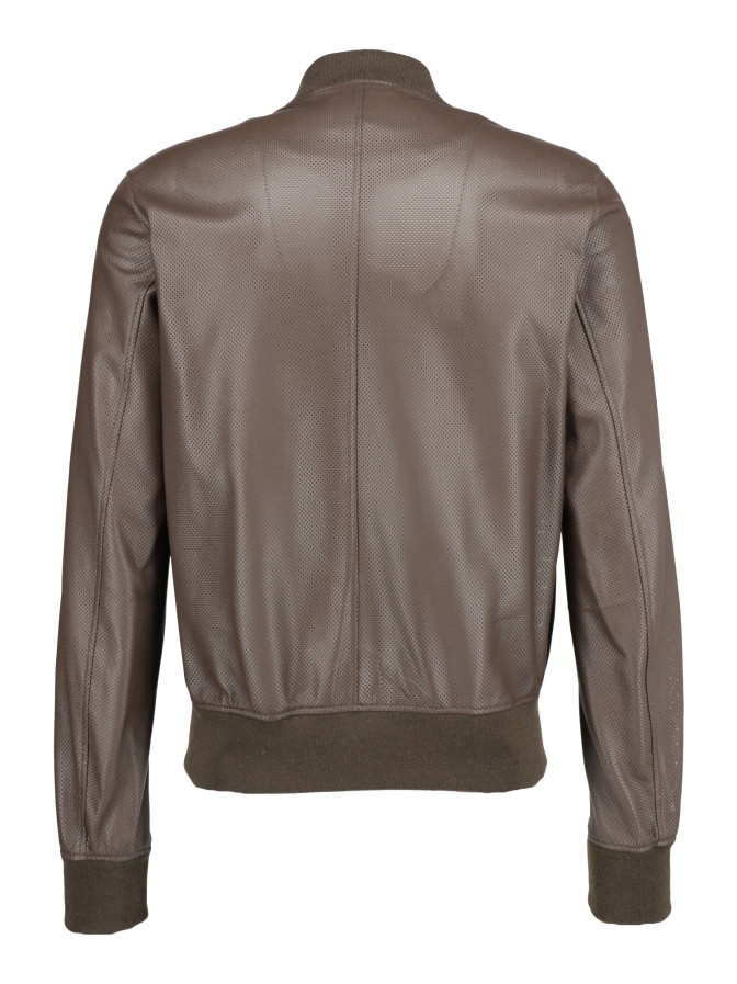 Manzoni 24 Leder-Blouson mit Strickbündchen bei Robert Ley