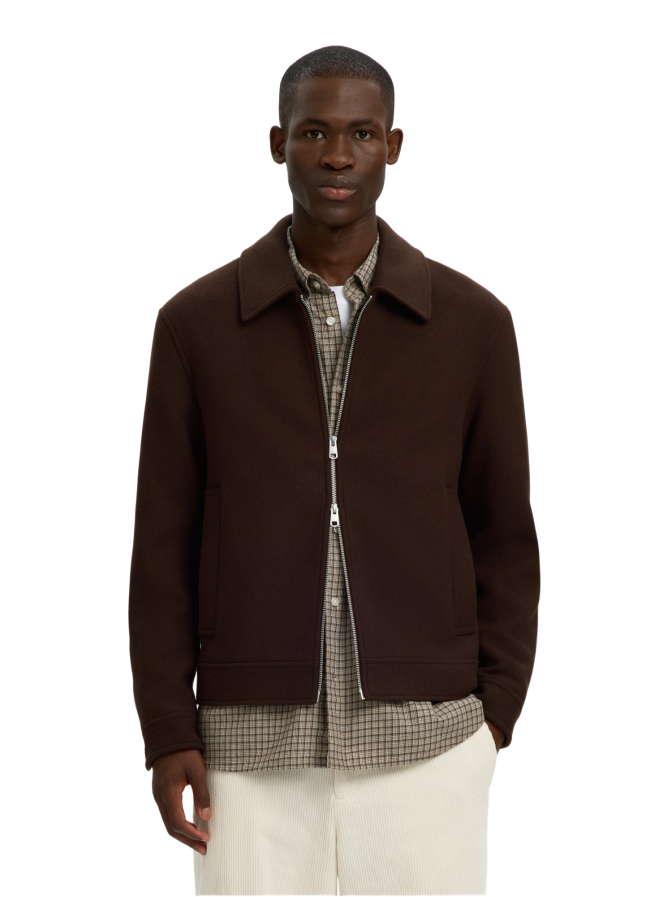 SELECTED HOMME Jacke mit Fly-Away Kragen bei Robert Ley