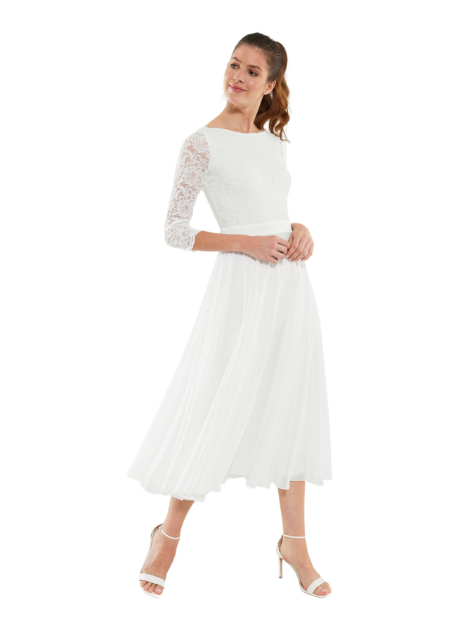 Swing Kleid aus Spitze und Chiffo bei Robert Ley