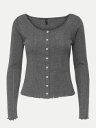 Only Strickjacke 179074-Dark Grey Melange bei Robert Ley
