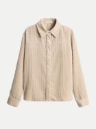Opus Overshirt aus Cord Flanky 2088-macadamia bei Robert Ley