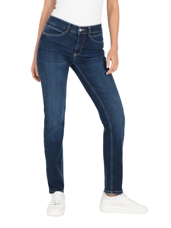 Mac Straight Fit Jeans mit Label-Patch bei Robert Ley