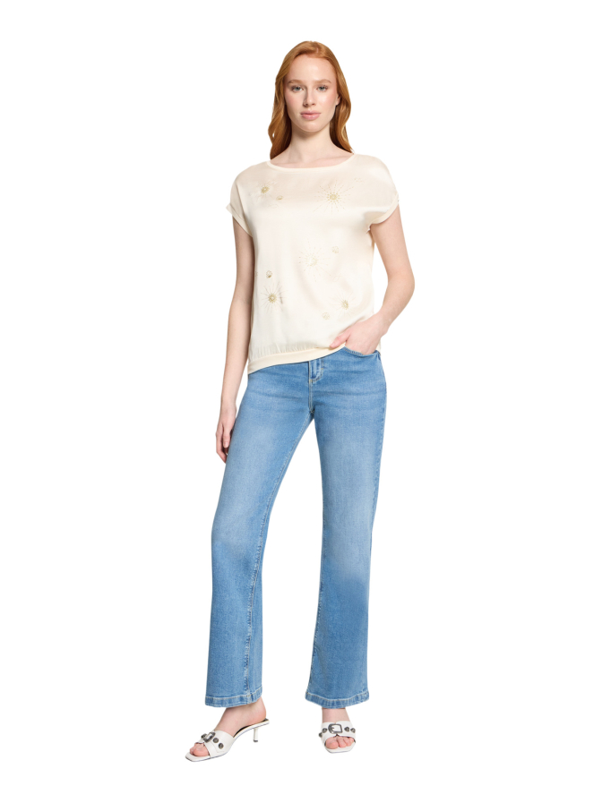 Cartoon T-Shirt mit Sonnenmuster bei Robert Ley