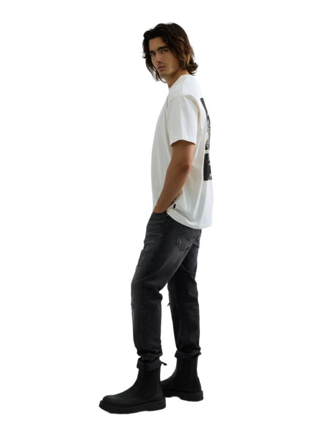 Replay T-Shirt mit Print in Distressed-Optik bei Robert Ley