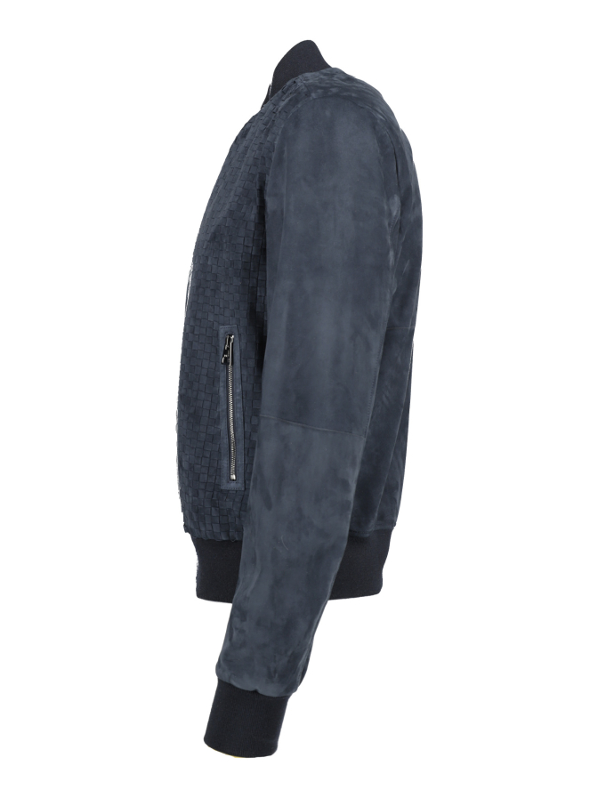 Manzoni 24 Leder-Blouson mit Flechtmuster bei Robert Ley