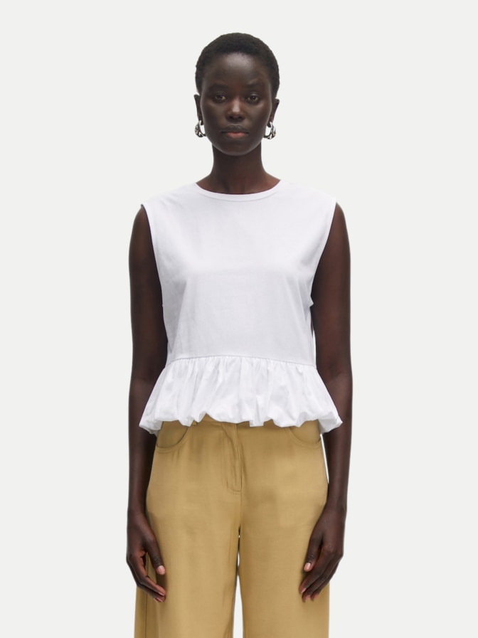 EDITED T-Shirt mit  Volant am Saum bei Robert Ley