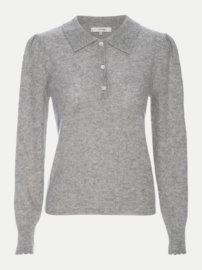 FRAME Scallop Polo Sweater bei Robert Ley