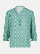 Cartoon Bluse mit 3/4 Arm 5880-Green/Blue bei Robert Ley