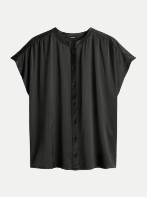 someday Jerseyshirt Koralie detail im Materialmix bei Robert Ley