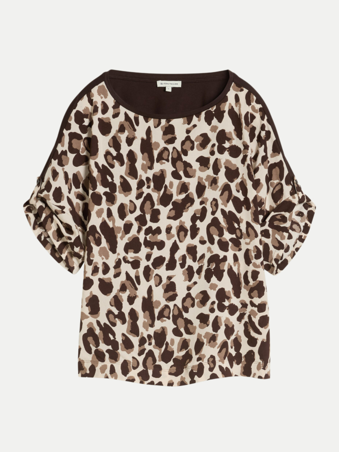 Tom Tailor Casual T-Shirt mit Leo-Muster bei Robert Ley