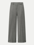 Windsor Women Wide-Leg Wollhose 044-Silver 044 bei Robert Ley